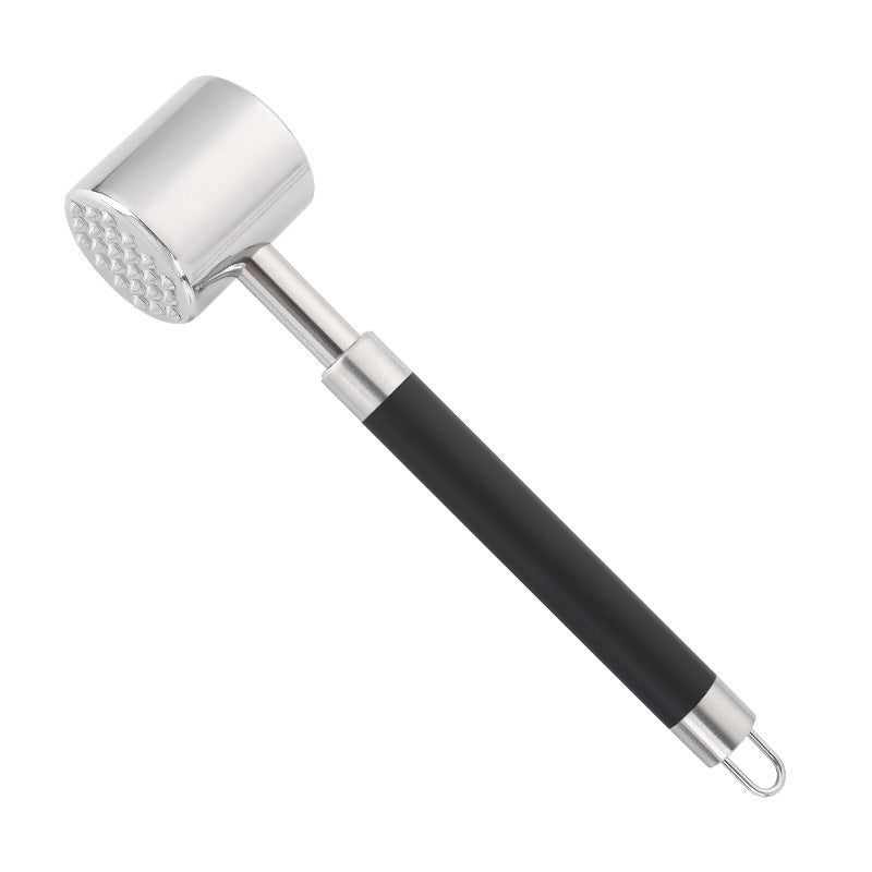 Stainless Steel Meat Tenderizer Hammer with Non-Slip Grip