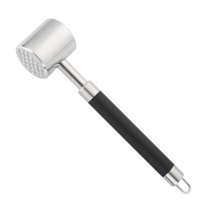 Stainless Steel Meat Tenderizer Hammer with Non-Slip Grip